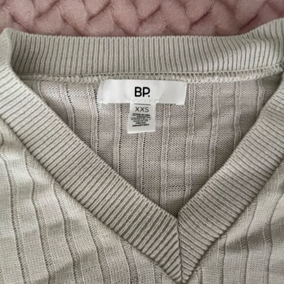 NEW BP Reagan Rib White Crop Sweater Womens Size XXS - Picture 10 of 10